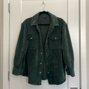 Wild Fable: Green Ribbed Jacket